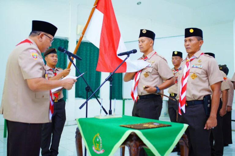 Ketua Kwarcab Muba Lantik Pengurus dan Mabisaka Wira Kartika Kodim 0401