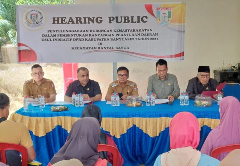 DPRD Banyuasin Gelar Pablic Hearing
