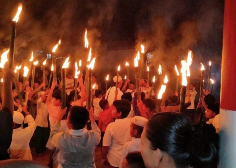 Pawai Obor Meriahkan Sambut Ramadhan 1444 H di Ogan Ilir