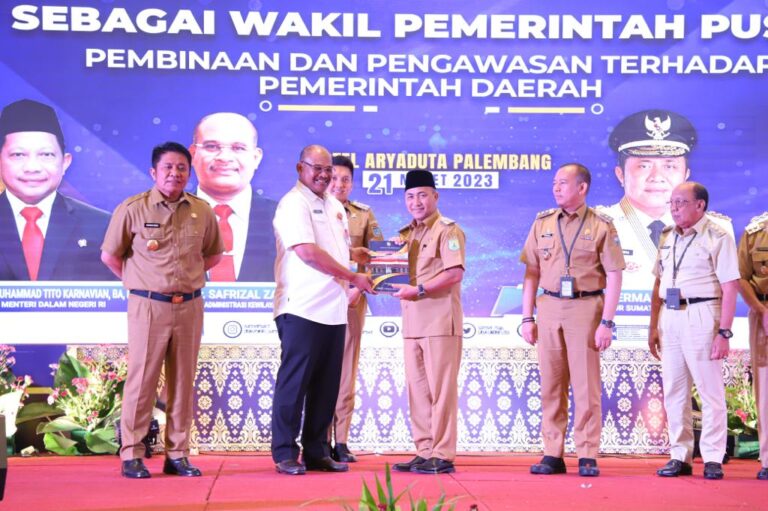Pemkab Muba Raih Penghargaan Batas Daerah Antar Kabupaten di Sumsel
