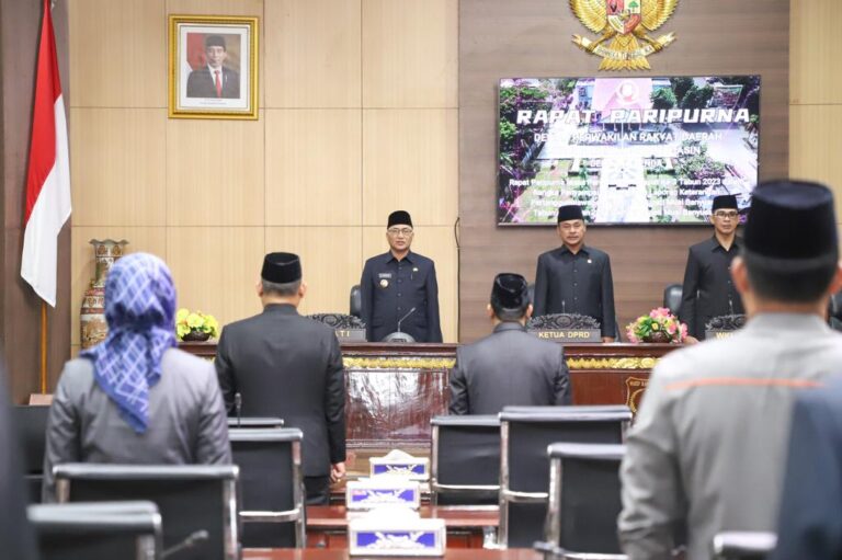 Pj Bupati Muba Sampaikan LKPJ TA 2022