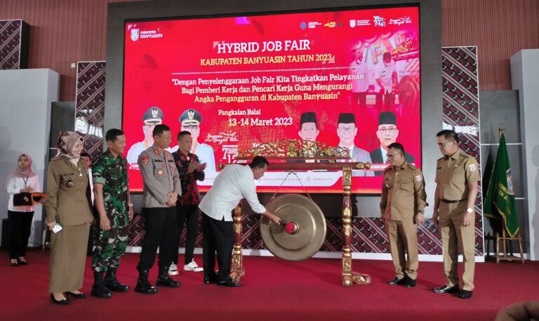 Melalui Job Fair dan Latihan Kerja, Pemkab Banyuasin Menargetkan Pengangguran Turun 3.15 Persen