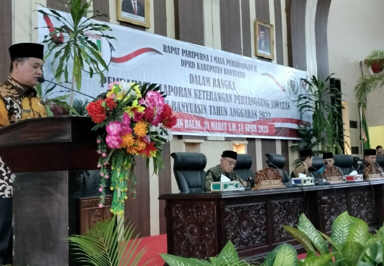 Dewan Dengankan LKPJ Bupati Banyuasin Tahun Anggaran 2022