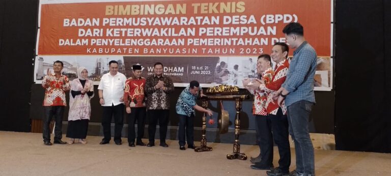 Buka Bimtek BPD Keterwakilan Perempuan, Bupati Banyuasin Beri Pesan Ini