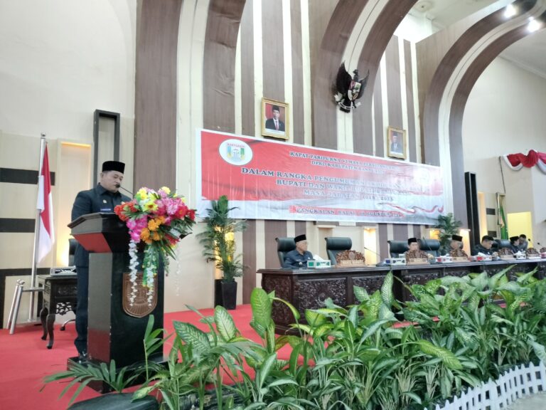 DPRD Banyuasin Umumkan Akhir Masa jabatan Bupati dan Wakil Bupati Banyuasin