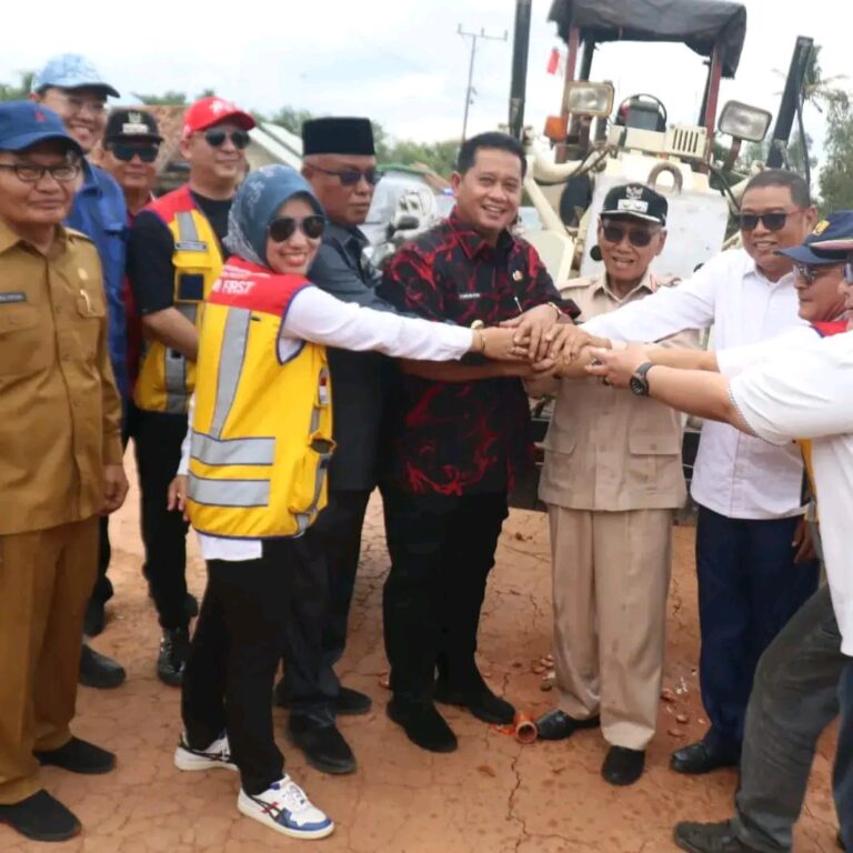 Ruas Jalan Muara Padang – Muara Sugihan Makin Mulus