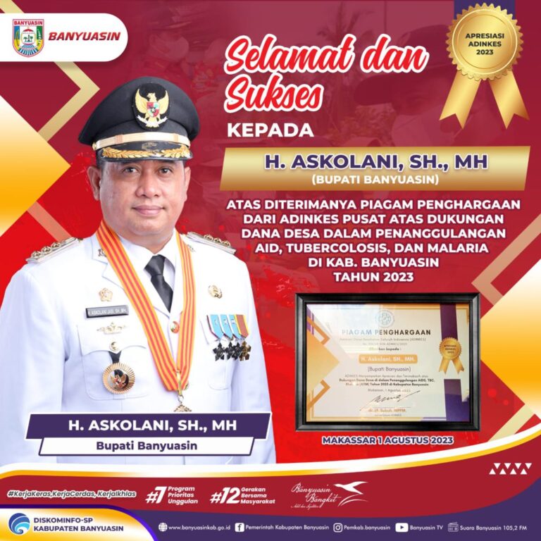 Akhiri Masa Jabatan, Bupati Banyuasin Koleksi Prestasi