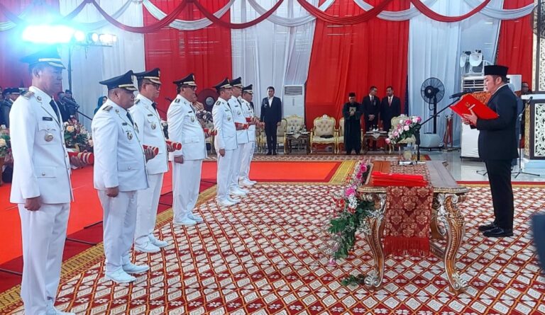 Gubernur Lantik Pj Bupati Banyuasin Hani Syopiar Rustam