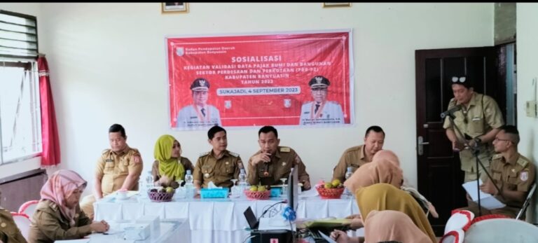 Bapenda Banyuasin Gelar Validasi Data PBB-P2 di Kecamatan Talang Kelapa