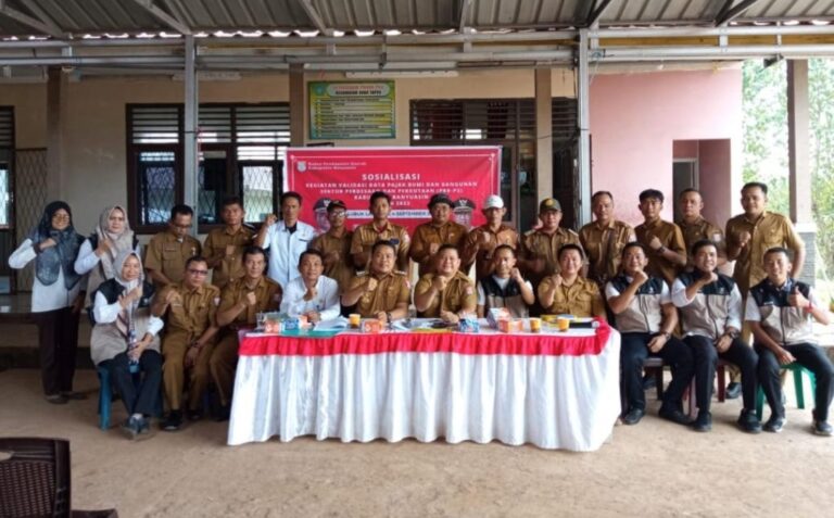 Bapenda Banyuasin Sosialisasi Validasi Data di Kecamatan Suak Tapeh Banyuasin