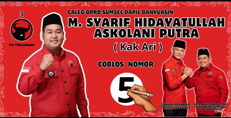 COBLOS CALEG PDIP UNTUK BANYUASIN BANGKIT