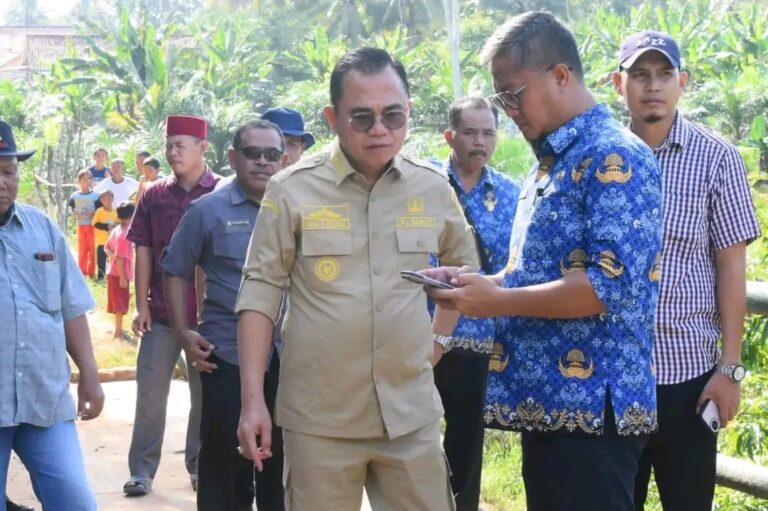 Pj Bupati Tinjau Rehap Jembatan Sembiluan Yang Sempat Viral