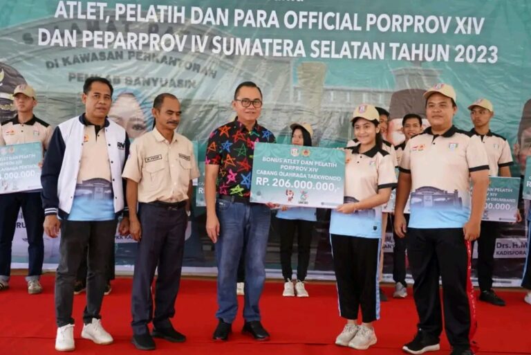 Tepati Janji, Hani S Rustam Cairkan Bonus Atlit dan Pelatih PORPROV XIV Dan PEPARPROV SUMSEL Lahat