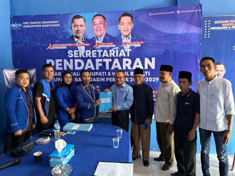 Ardi Arfani Mantap Bersaing di Pilkada Banyuasin, Yakin Didukung Demokrat
