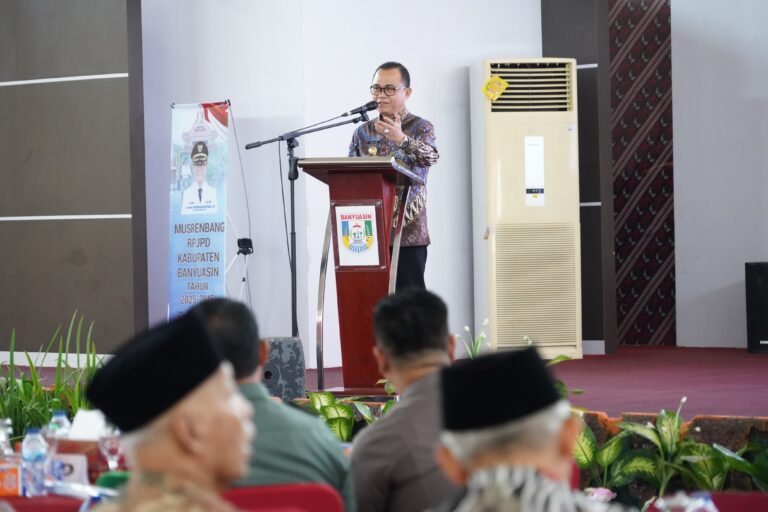 Wujudkan Banyuasin Berkilau 2025, Pj Bupati Banyuasin Buka Musrenbang RPJPD Banyuasin 2024