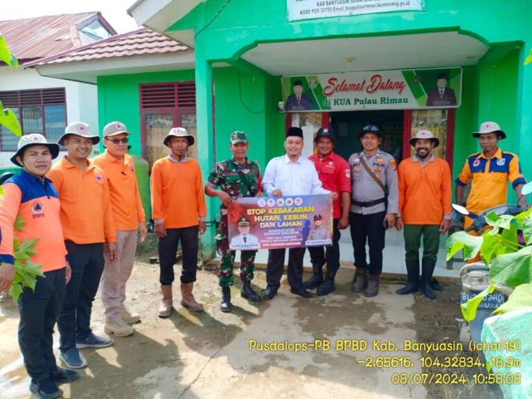 BPBD Banyuasin Sinergi Cegah Karhutla