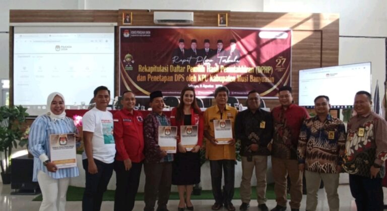 KPU Musi Banyuasin Gelar Rapat Pleno Rekapitulasi Daftar Pemilih untuk Pilkada 2024