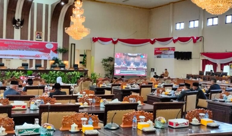 DPRD Banyuasin Gelar Paripurna, Dengarkan Pidato Kenegaraan Jokowi