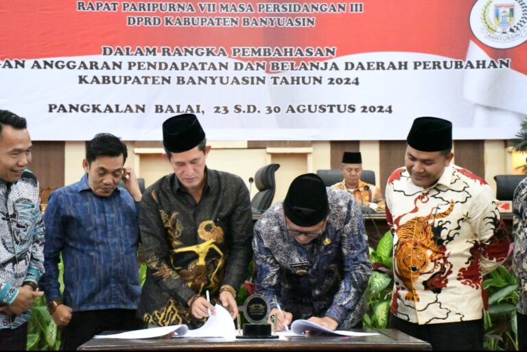DPRD Banyuasin Setujui APBD Perubahan 2024, Fokus pada Kesejahteraan Masyarakat