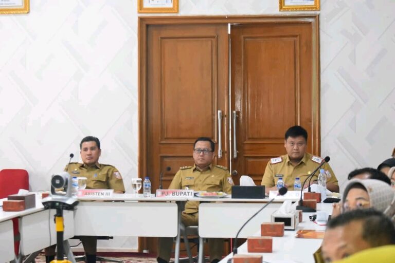 Rapat Koordinasi Penyusunan Laporan Evaluasi Kinerja Penjabat Bupati Banyuasin Triwulan l
