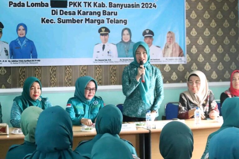 Adhitya Farid Ajak Kader PKK Sumber Marga Telang Maksimalkan Posyandu