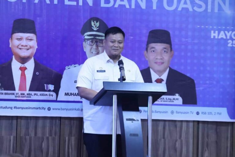 Launching Aplikasi SI-EMAS, Sekda Berharap Smart City Sesungguhnya Segera Terwujud di Kabupaten Banyuasin.