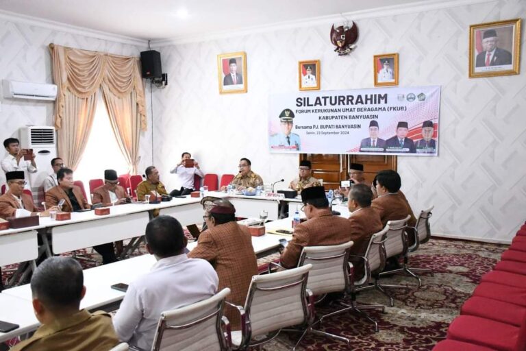 Silaturahmi FKUB Banyuasin, Muhammad Farid Harap Tokoh Agama Selalu Jaga Kerukunan