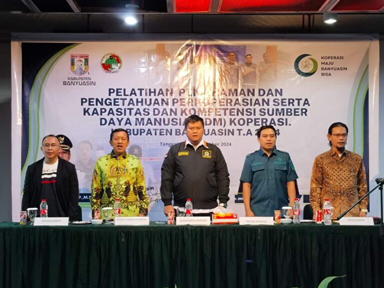 Sekda Banyuasin Buka Pelatihan Pemahaman dan Pengetahuan Perkoperasian