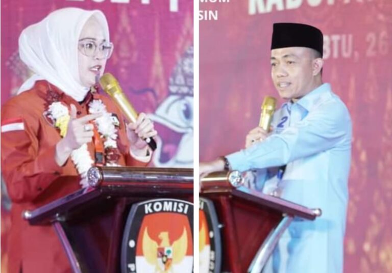 Warga Banyuasin Antusias Saksikan Debat Kedua Calon Bupati dan Wakil Bupati Melalui Televisi dan Live Streaming KPU