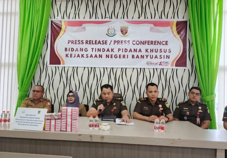 Pidsus Kejari Banyuasin Berhasil Kembalikan Kerugian Negara Rp 342 Juta ke Korpri Banyuasin