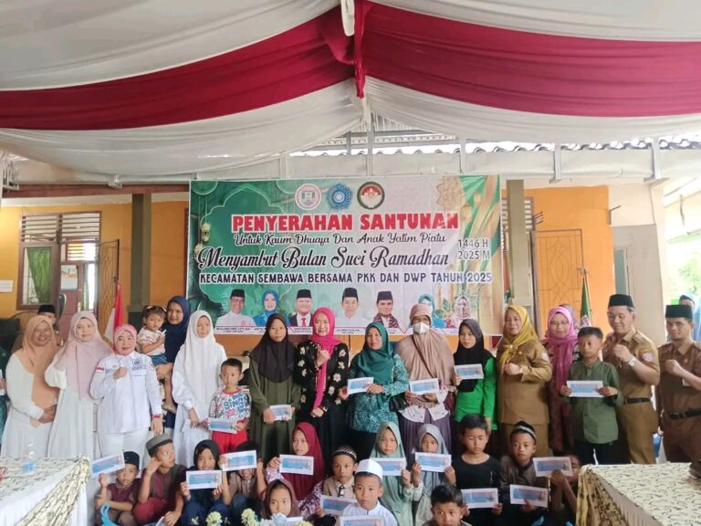PKK Banyuasin Beri Santunan Anak Yatim