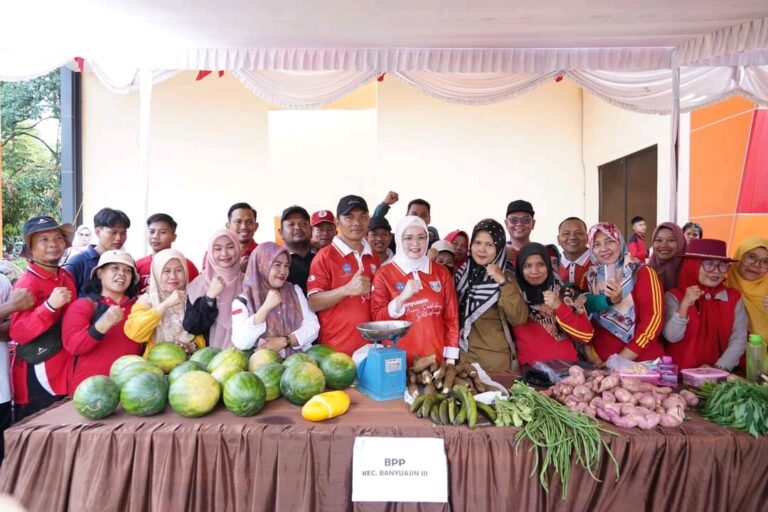 Peringati HUT ke-23, Wabup Banyuasin Tinjau Pasar Murah dan Pelayanan Prima Terpadu