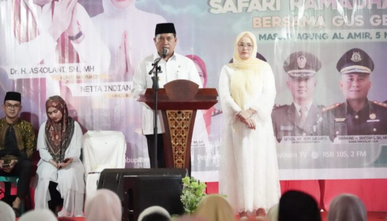 Bupati Banyuasin Buka Safari Ramadhan 1446 H Sekaligus Serah Terima Jabatan dengan Pj. Bupati