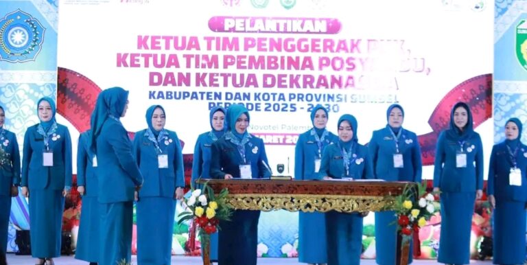Nabila Askolani Resmi Dilantik Jadi Ketua TP PKK Banyuasin