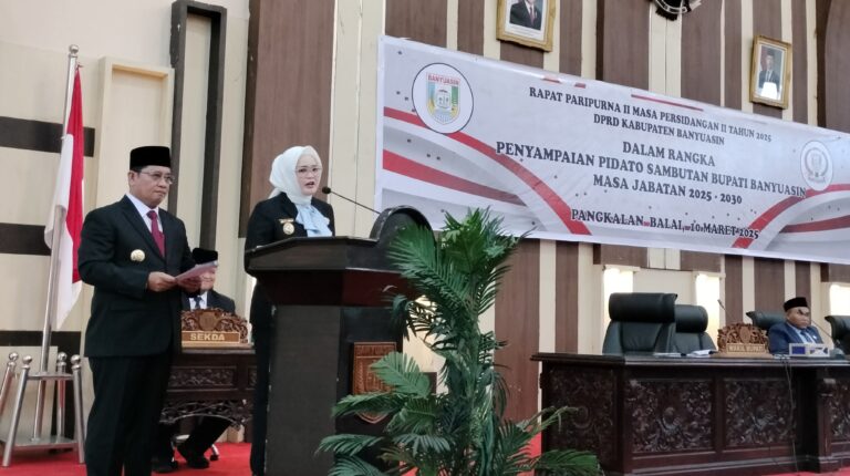 Bupati Paparkan Visi-Misi 2025-2030,Pada Rapat Paripurna DPRD Banyuasin