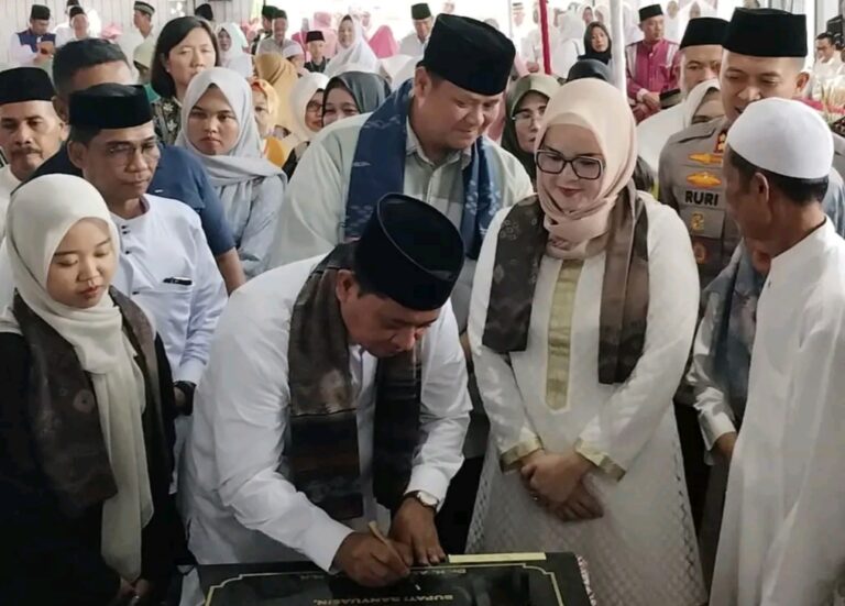 Rangkaian Safari Ramadhan Kecamatan Rambutan, Bupati Banyuasin Resmikan Masjid Al-Azhari
