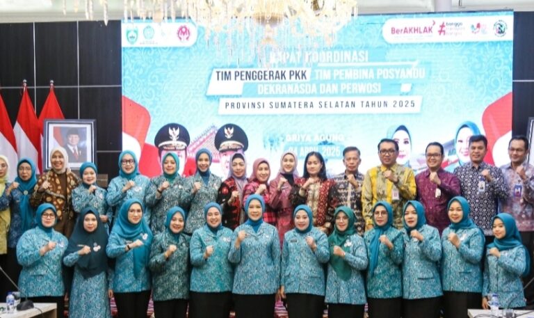 Ikuti Rakor di Griya Agung, TP PKK Hj Patimah Toha Siap Sinergi Untuk Menyelaraskan Program Kerja