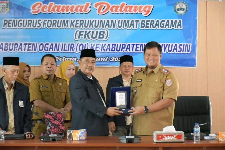Merawat Harmoni dalam Keberagaman: Kunjungan Kerja FKUB Ogan Ilir Disambut Hangat di Banyuasin