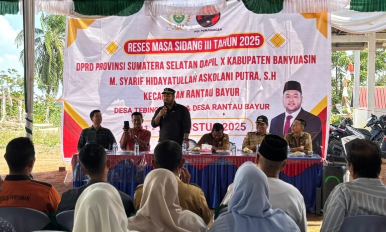 Bung Ari Gelar Reses di Banyuasin, Aspirasi Infrastruktur dan Pertanian Jadi Sorotan