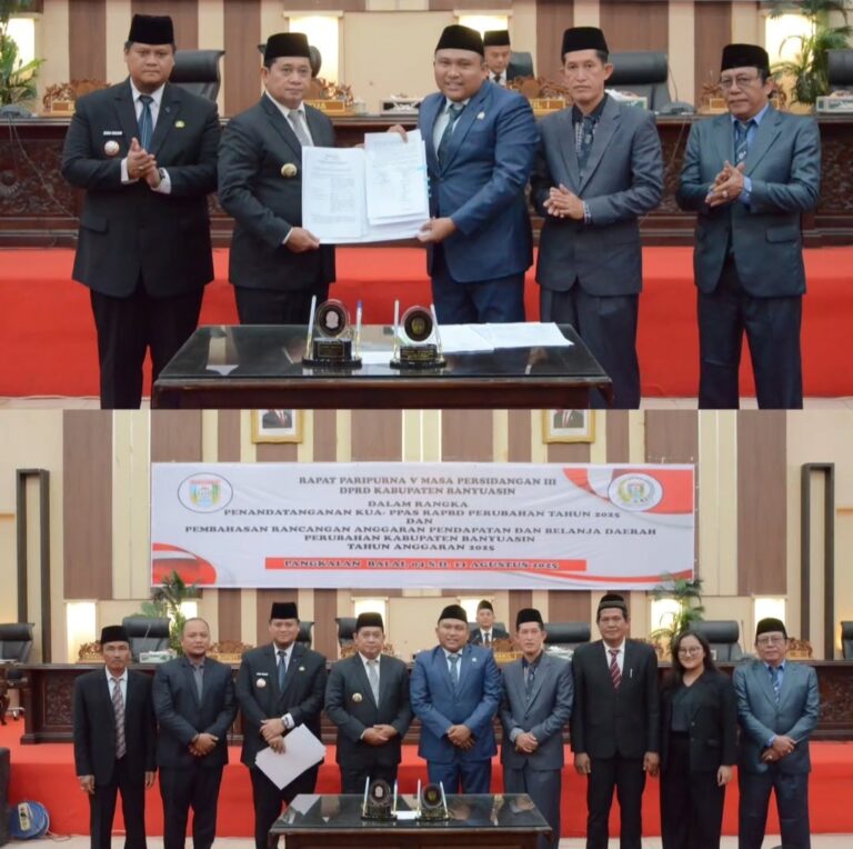 DPRD Kabupaten Banyuasin Gelar Rapat Paripurna, Sahkan Rancangan APBD Perubahan 2025