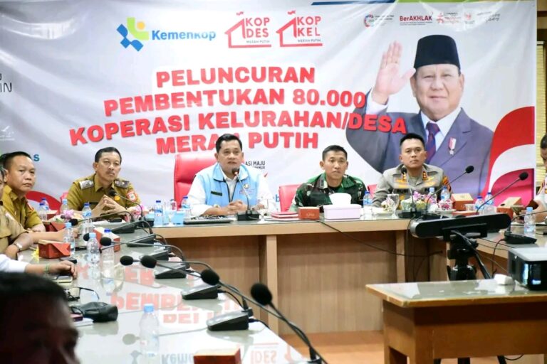 Peresmian Peluncuran Pembentukan Koperasi Desa Merah Putih, Bupati Banyuasin : 313 Koperasi Desa Merah Putih Sudah Terbentuk