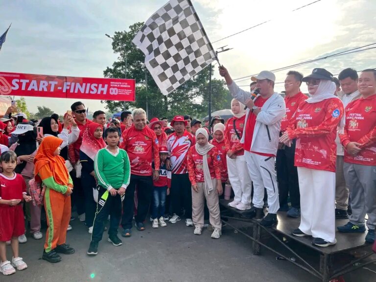 Pemkab Banyuasin Meriahkan HUT RI ke-80 dengan Jalan Sehat dan Doorprize Menarik