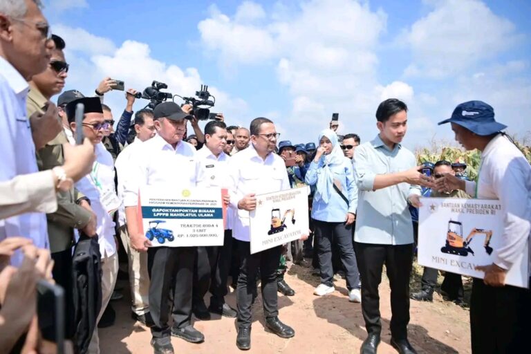 Bupati Banyuasin Askolani Panen Raya Jagung Bersama Wapres RI Gibran Rakabuming Raka