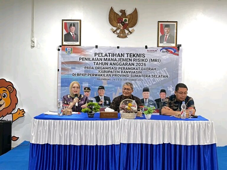Pemkab Banyuasin Kolaborasi Dalam Pelatihan Manajemen Risiko Indeks
