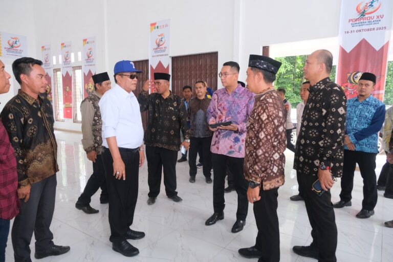Bupati H M Toha Tohet Tinjau Venue Porprov di Sungai Lilin, Persiapan Rampung 100 Persen