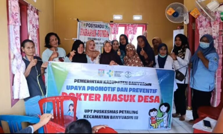 Dinas Kesehatan Banyuasin Gelar Kegiatan Dokter Masuk Desa di Desa Rimba Alai