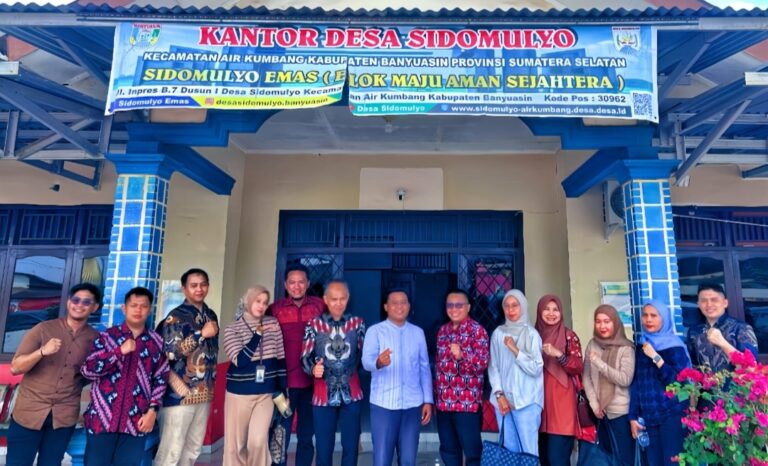 Bank Sumsel Babel dan Tim ETPD Banyuasin Tinjau Desa Sidomulyo, Siap Jadi Pilot Project Smart Desa App