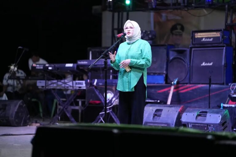 Ribuan Warga Padati Pesta Rakyat HUT ke-24 Banyuasin, Netta Indian Ajak Wujudkan Banyuasin Makin Maju