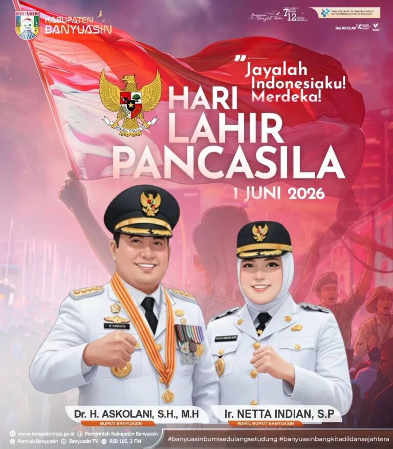 Pemkab Banyuasin Ucapkan Selamat Hari Lahir Pancasila, Teguhkan Semangat Persatuan dan Gotong Royong