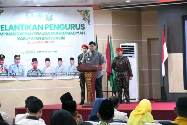 Pemuda Muhammadiyah Banyuasin Dilantik, Sekda Dorong Kader Jadi Pemimpin Masa Depan